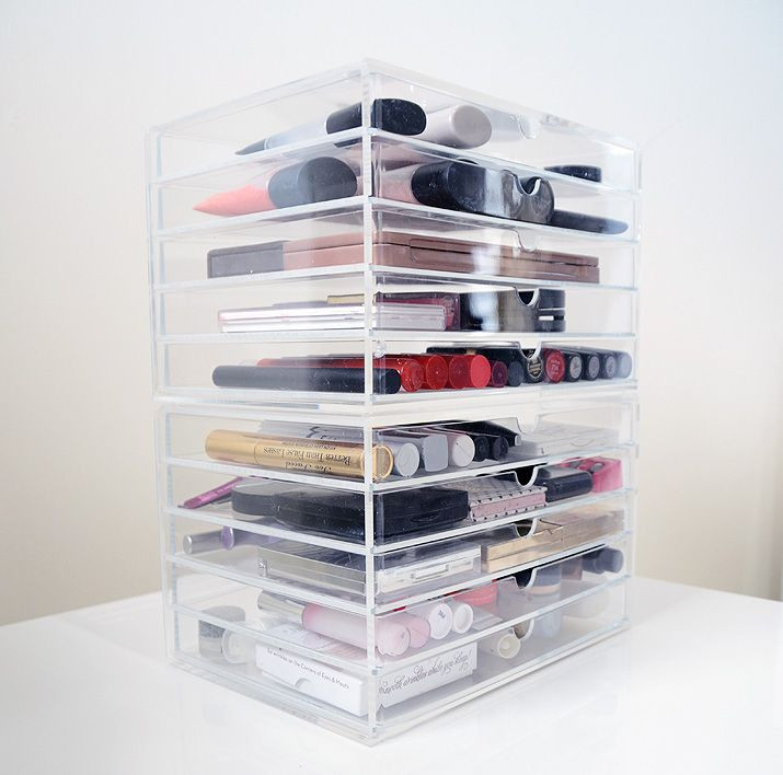 makeup organizers muji acrylic drawers