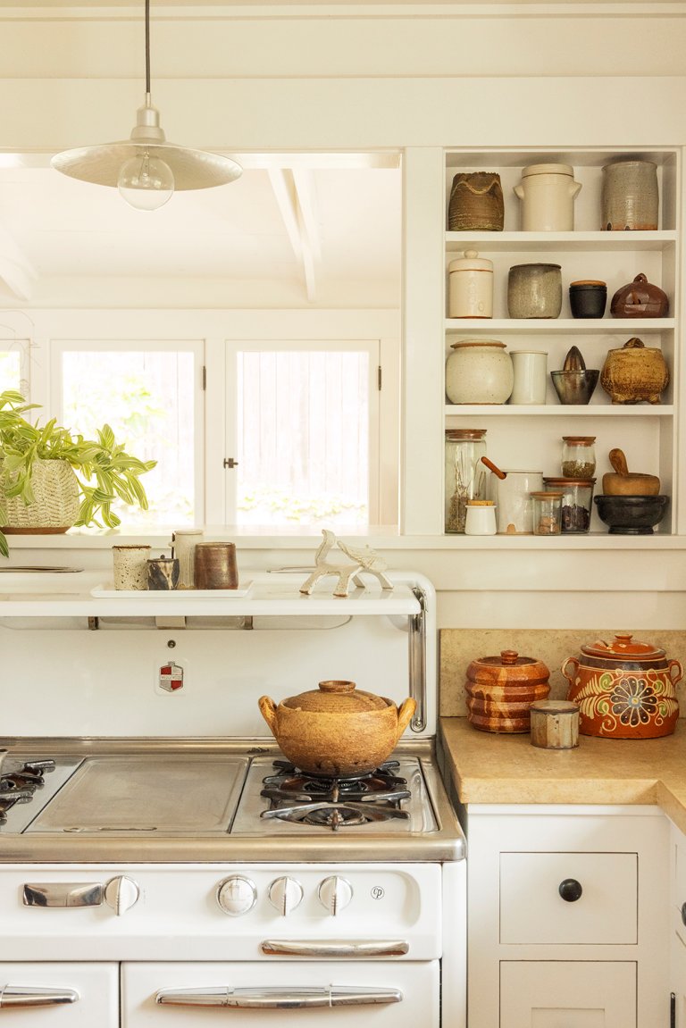 window over stove area