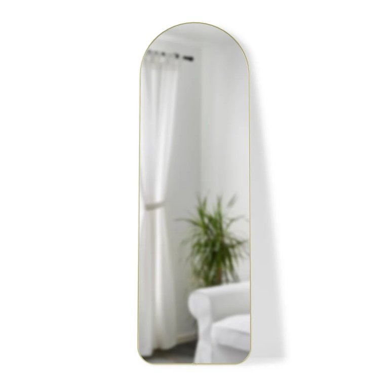 simple arched floor mirror