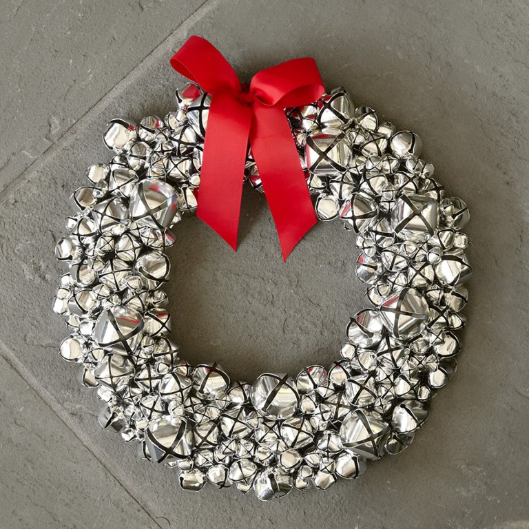  silver bell wreath