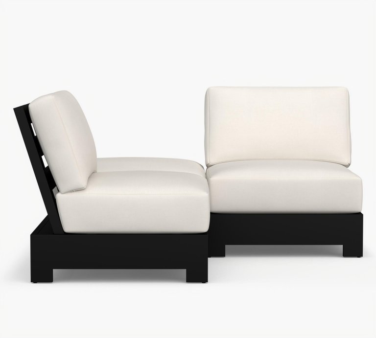  Malibu Metal Platform 3-Piece Outdoor Sectional (66")