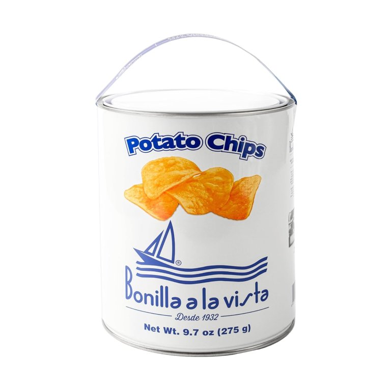  large potato chip tin