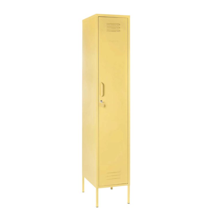 Slim yellow locker
