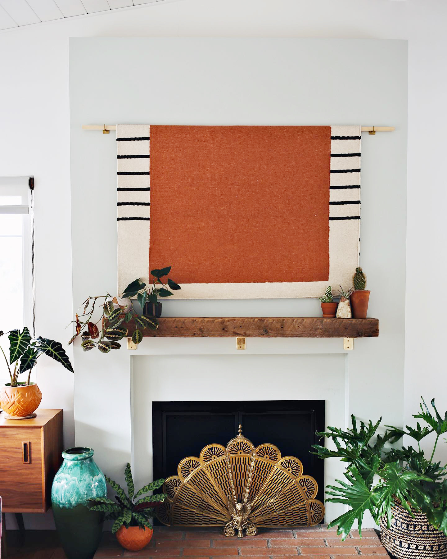 Decorating Ideas for Styling a TV Wall - Easy Rug DIY