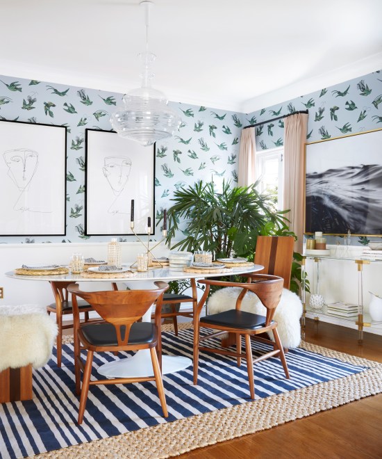 We're "Blushing" at this Emily Henderson Dining Room Design | domino