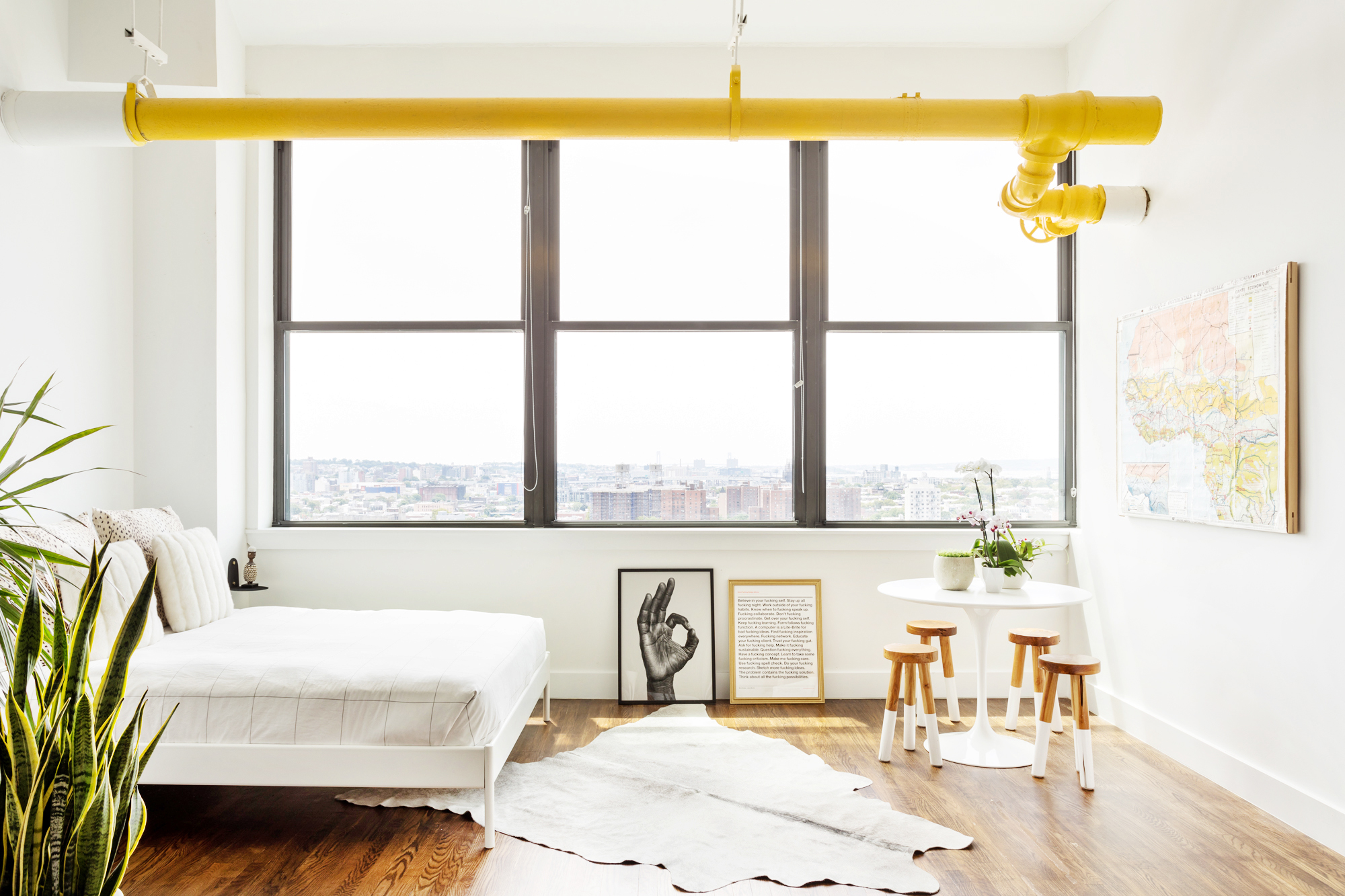 Tour a Brooklyn Loft That Fits a Mini Art Gallery in 780 Square Feet