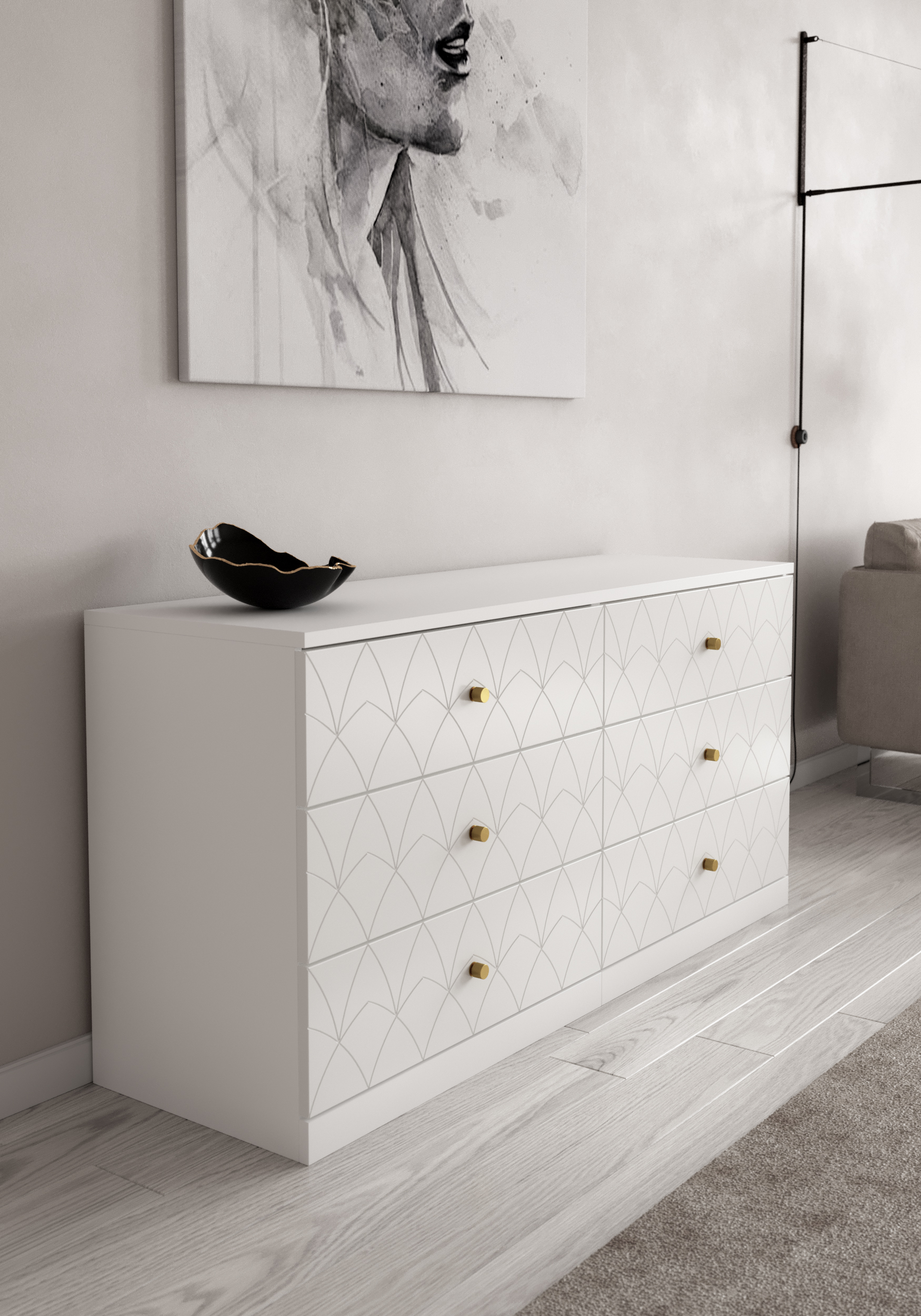 green emerald velvet dress Amazon.com: Tradare White Dresser for Bedroom, Modern 7 Drawer Dresser with  Gold Handles and Metal Legs, White and Gold Dressers & Chest of Drawers for  Hallway, Entryway : Home & Kitchen