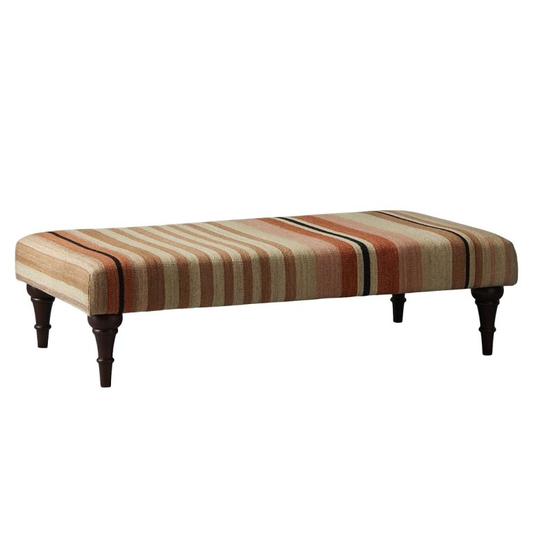  striped ottoman