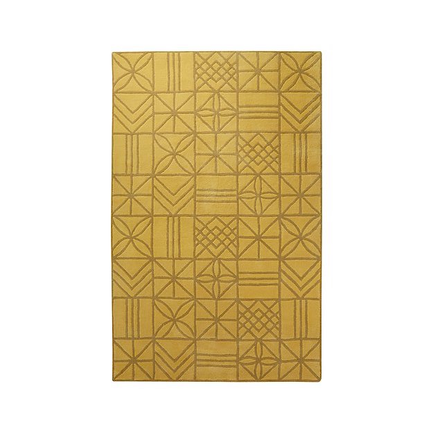  yellow 'tile' rug