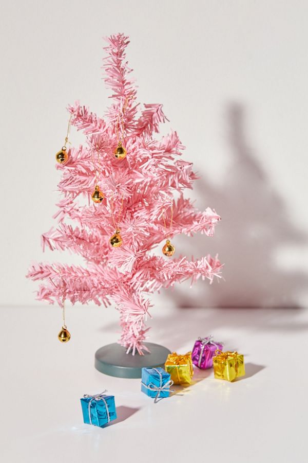  mini christmas tree in pink