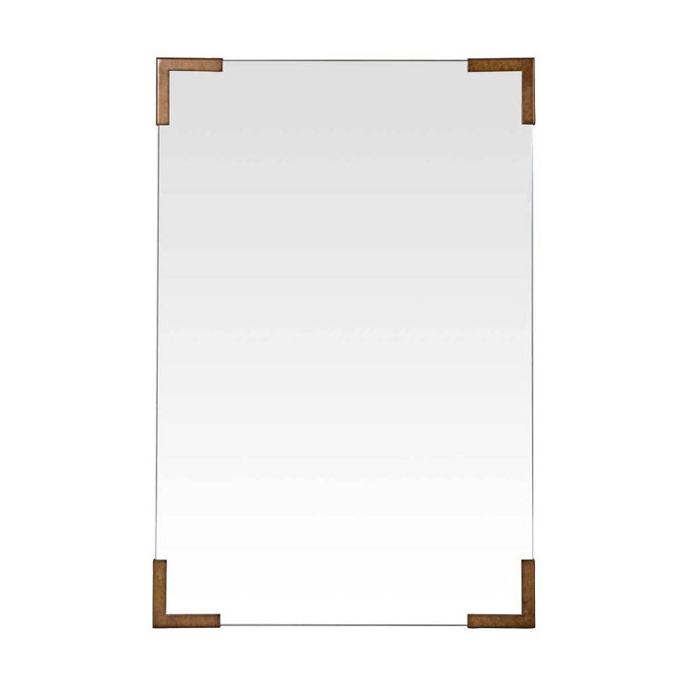  Mirror with brass corners