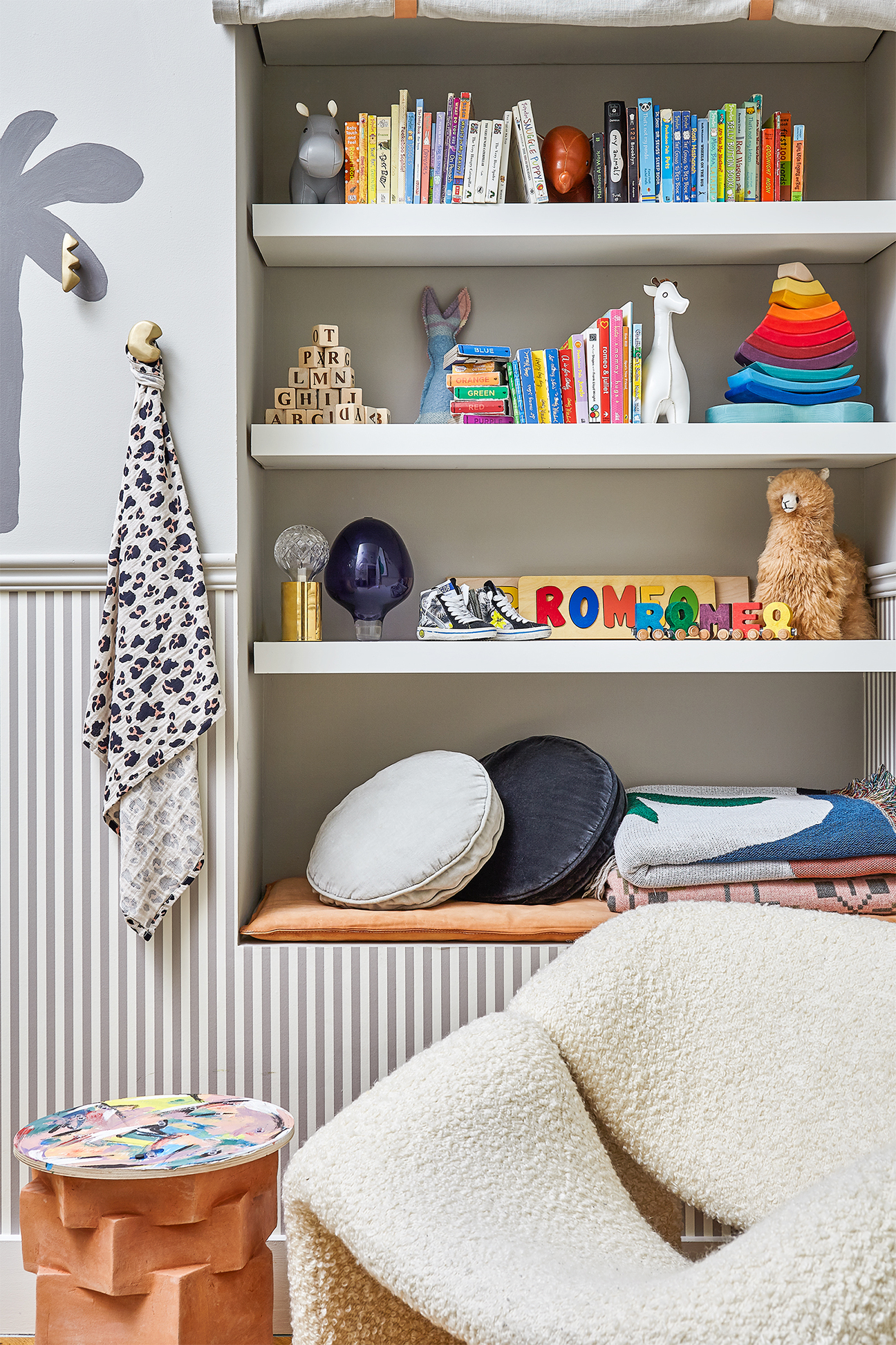 Kids room with hidden bookcase