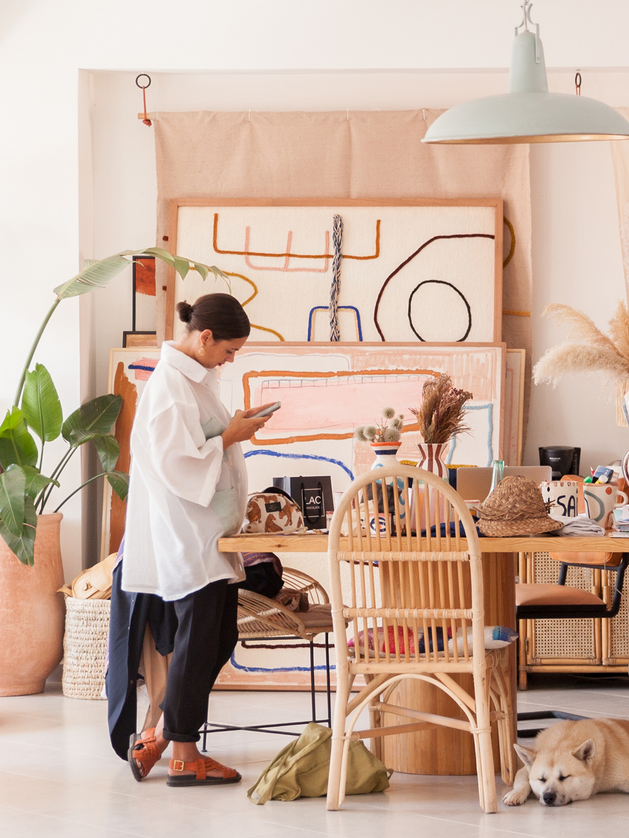 LRNCE in her Marrakech Studio