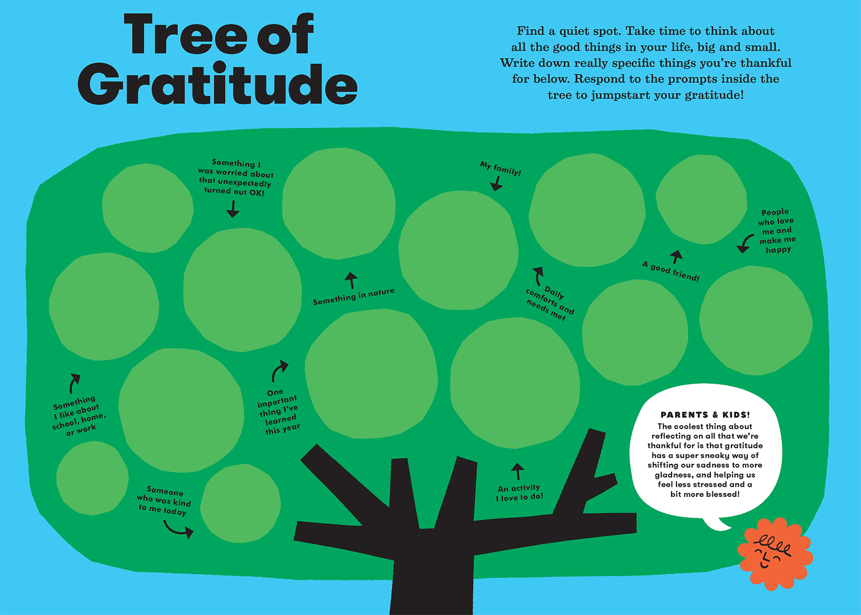 Gratitude exercise fill-in