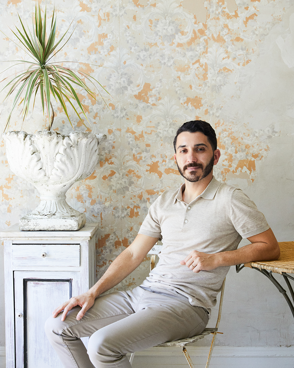 Anthony d'argenzio sitting in a chair