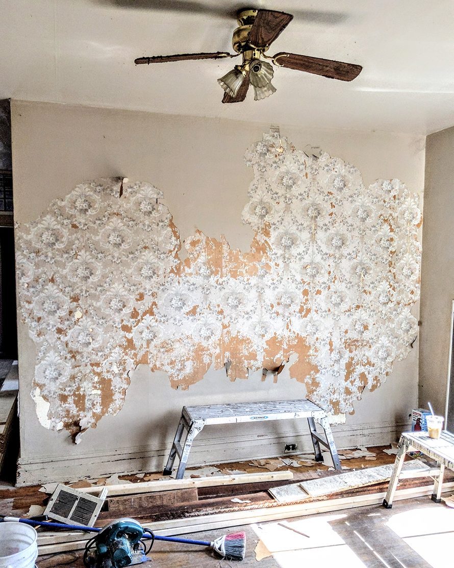 restoring vintage wallpaper