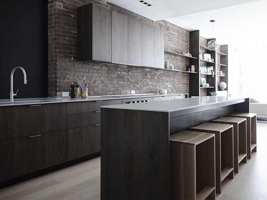 brick ktichen backsplash