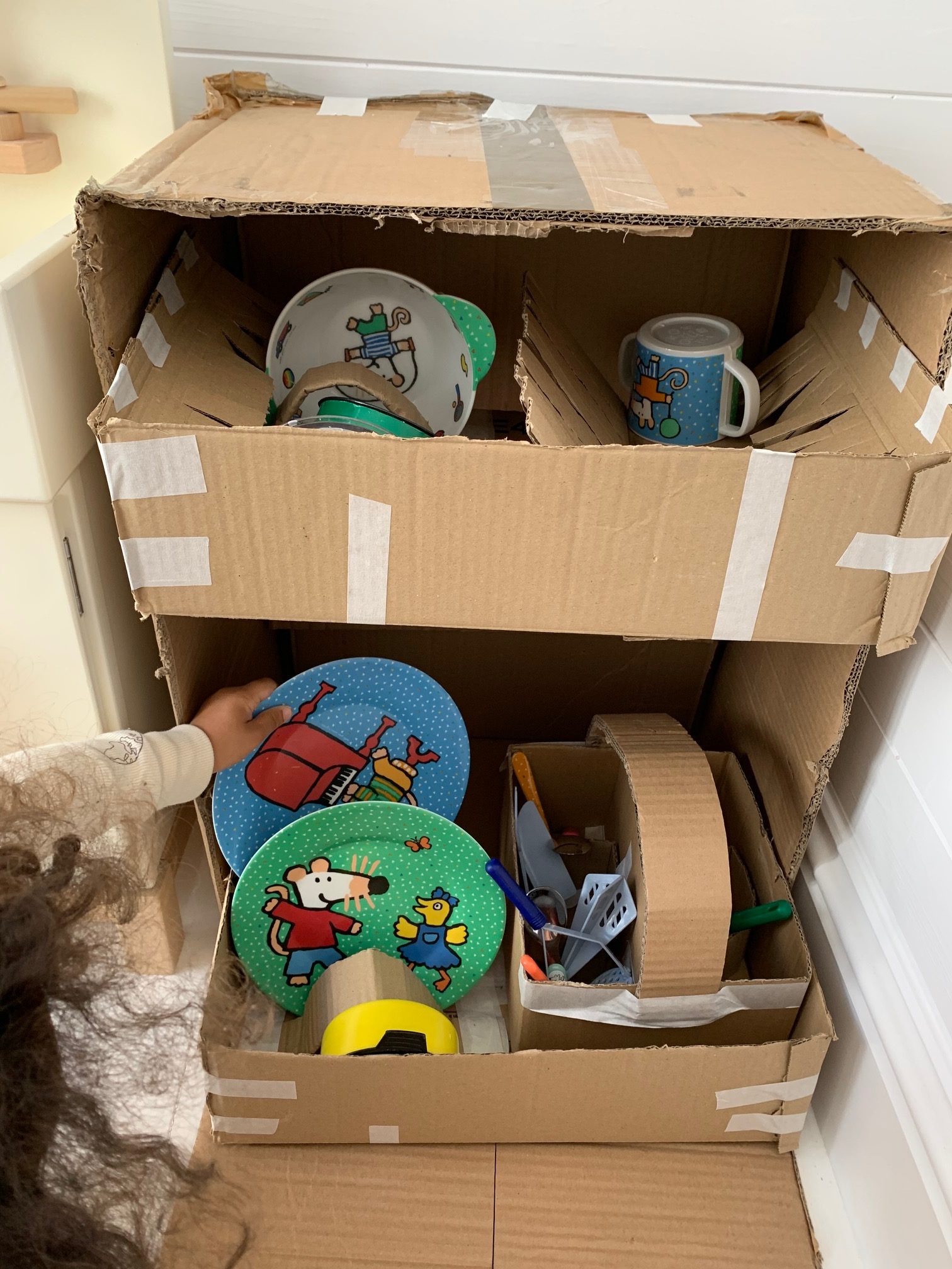 cardboard dishwasher