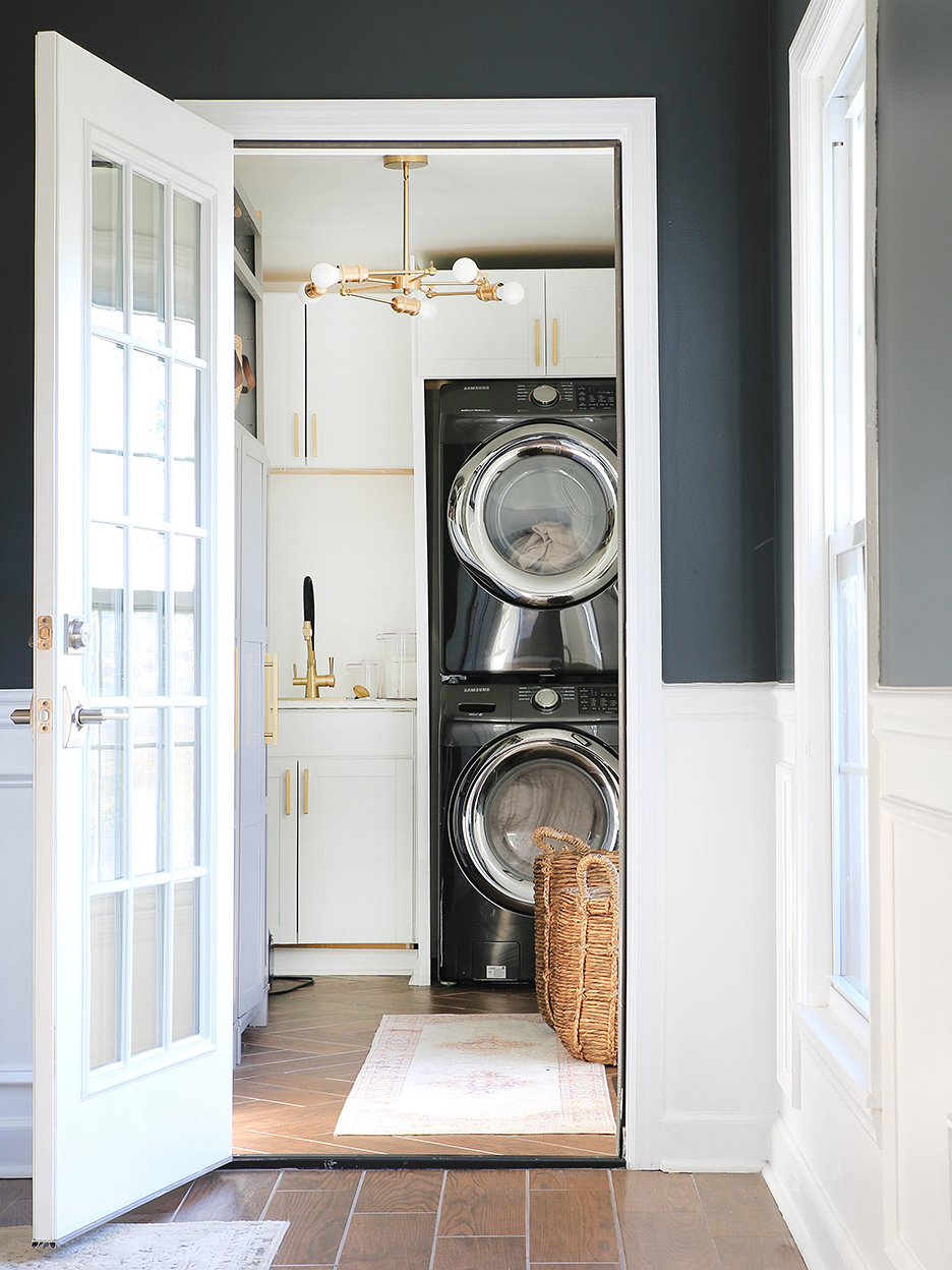 Inside One DIYer's Tiny Laundry Room Transformation, Complete with
