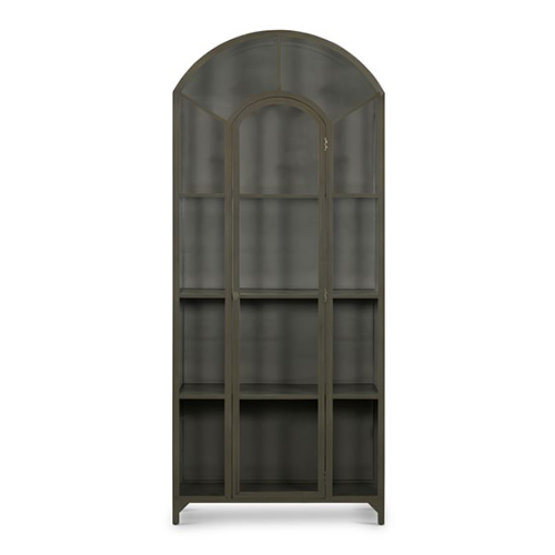  iron frame hardwood cabinet by west elm