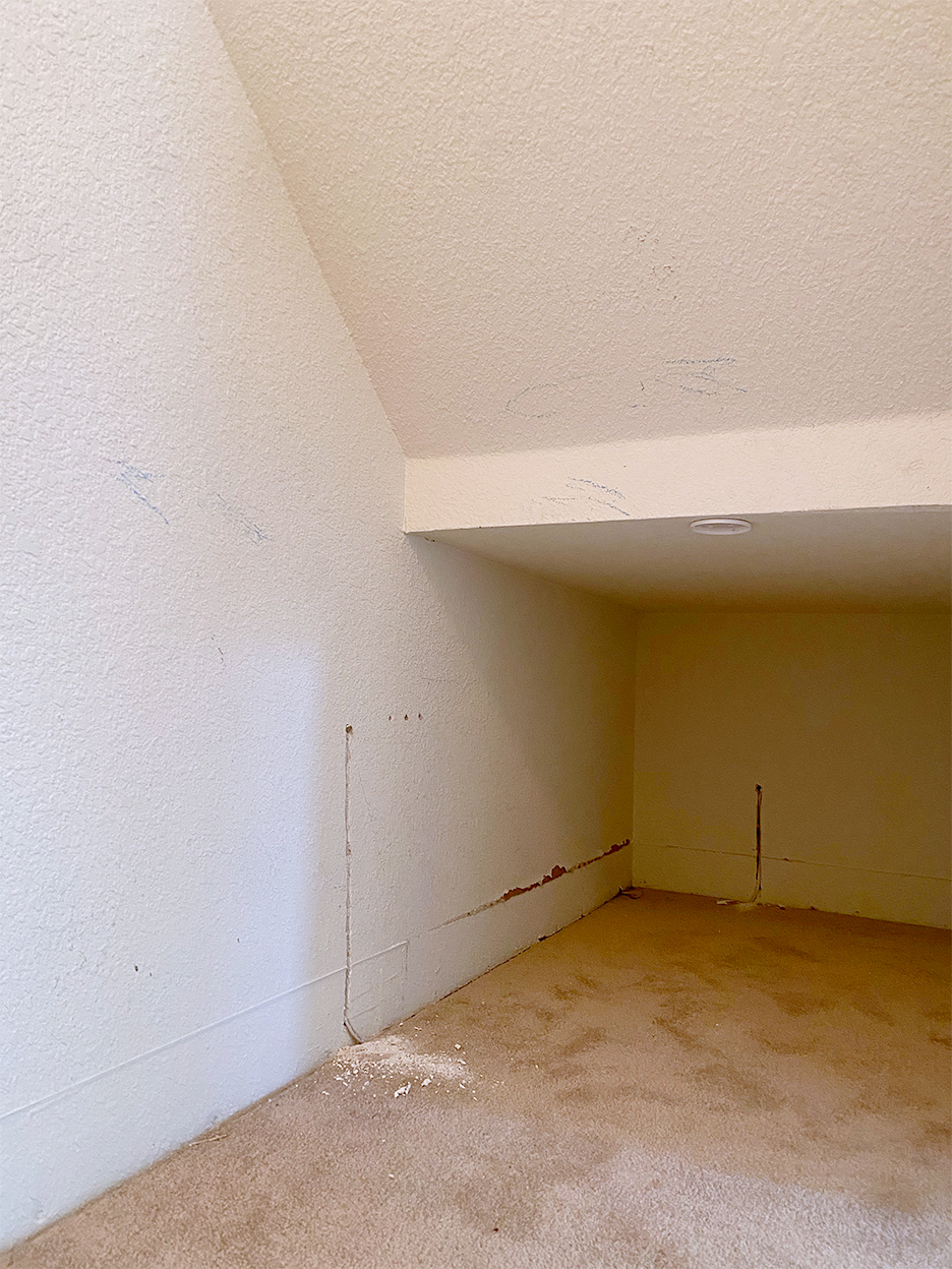 Under-stair storage before