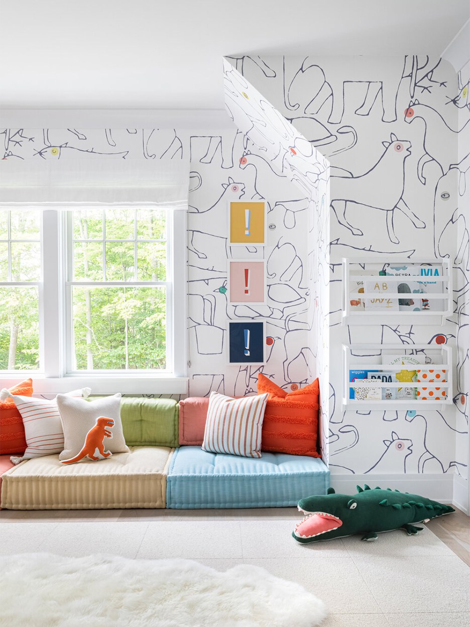 These Chic Floor Cushions Transform Your Living Room Into a Fort in a Flash