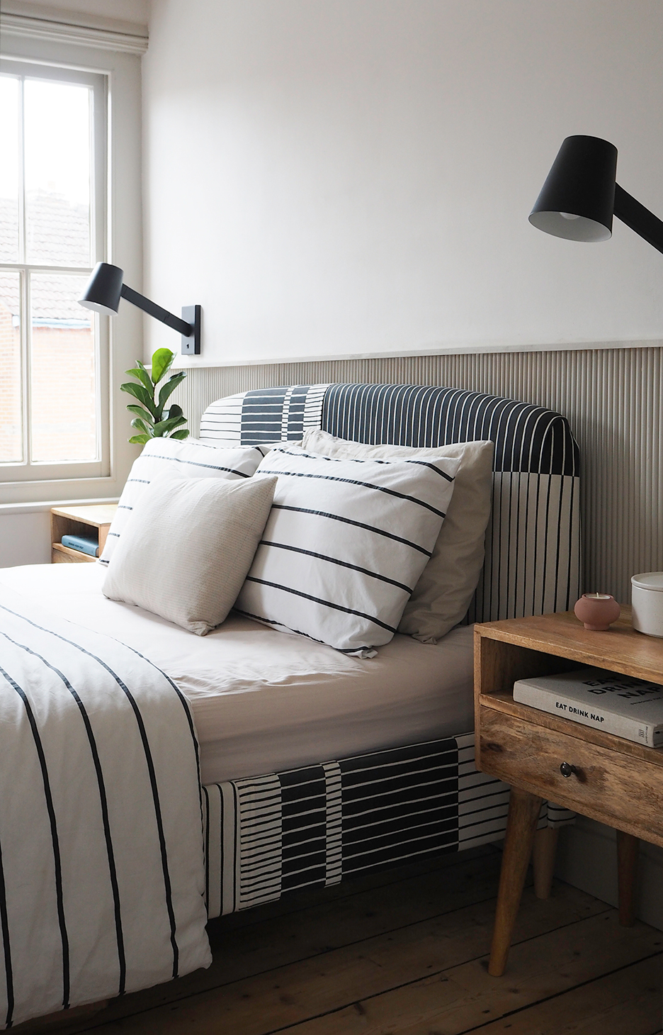 Turns Out, You Can DIY Your Bed Frame Upholstery for $60 With This Find