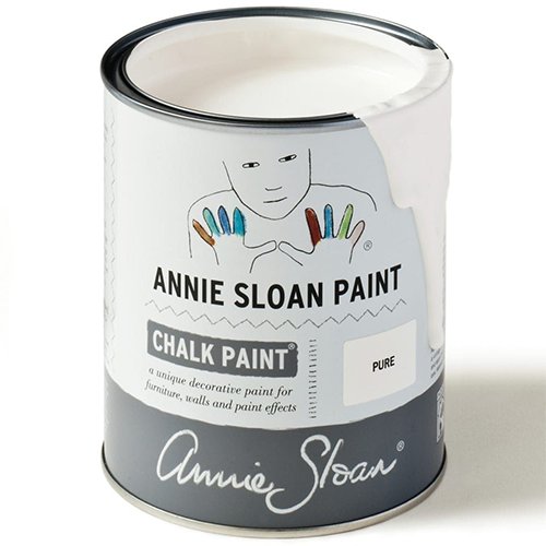  Can of white chalk paint by Annie Sloan