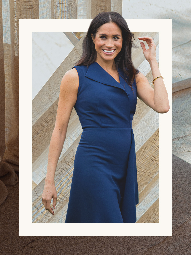 Markle's Best Meghan Markle Clothing Style Blue Dress Meghan