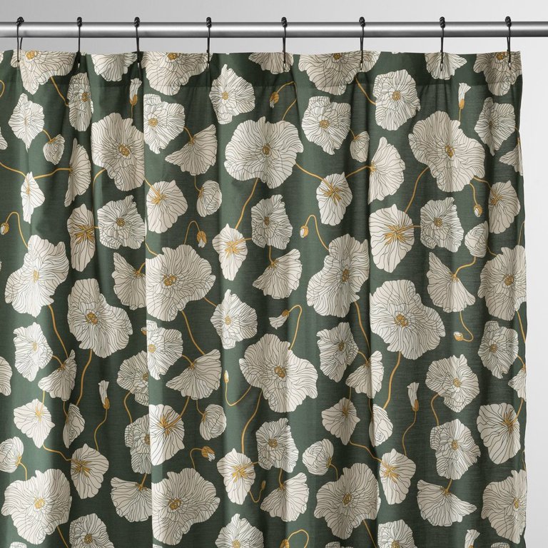  The Best Shower Curtains Option: Schoolhouse Blooming Field Shower Curtain