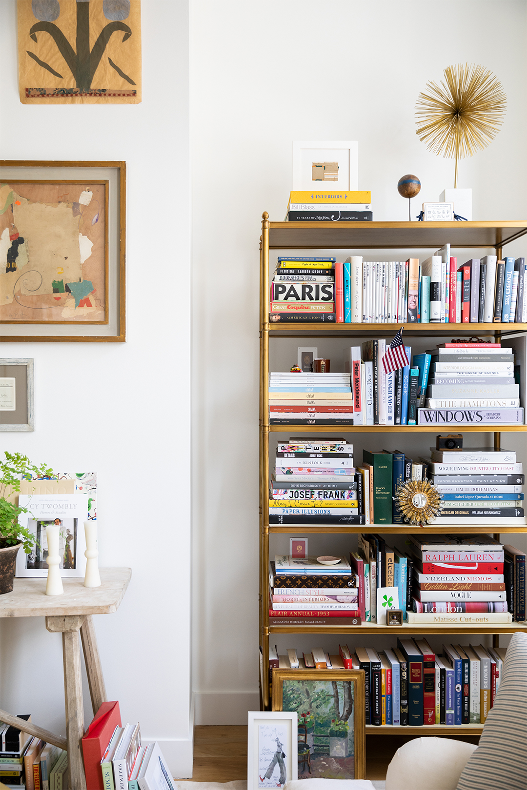 Brass Vintage Bookcase