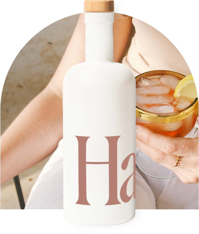  white matte rosé bottle