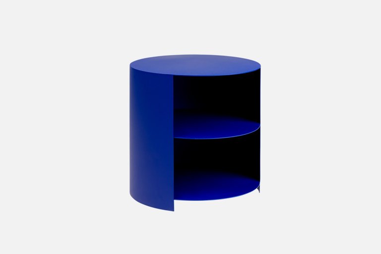  blue side table