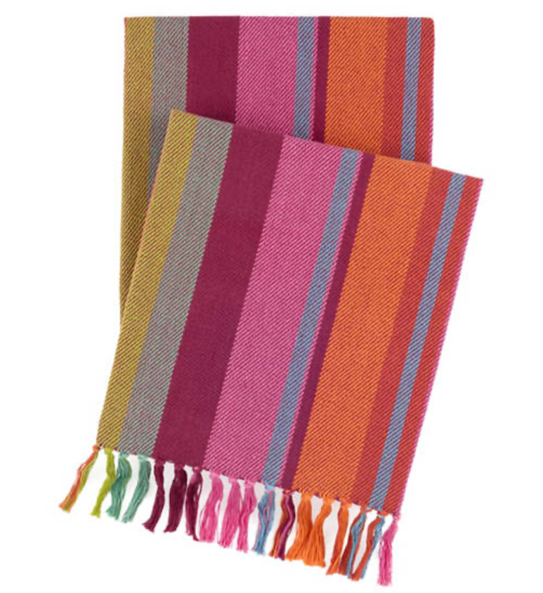  striped throw