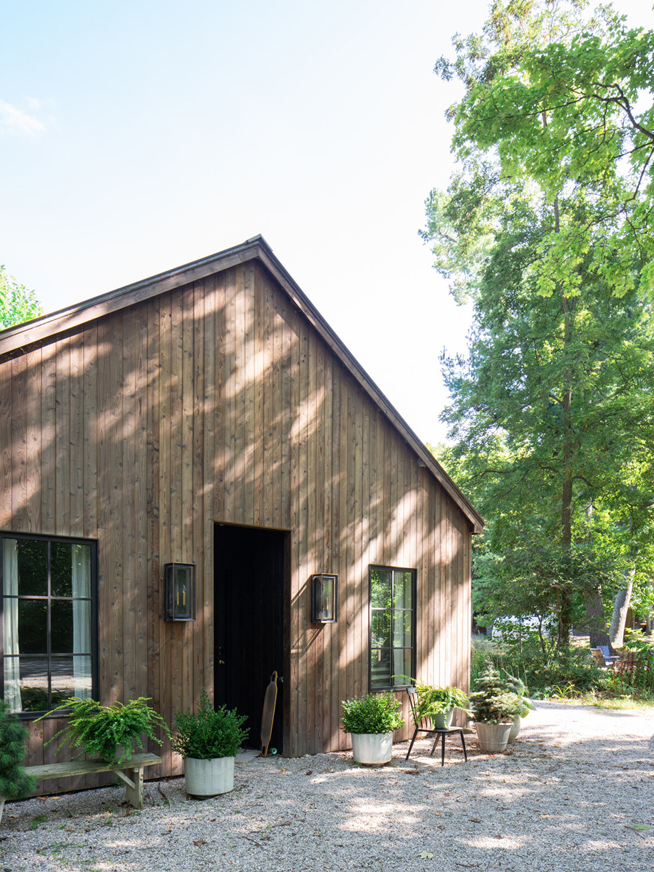 wood paneled exterior