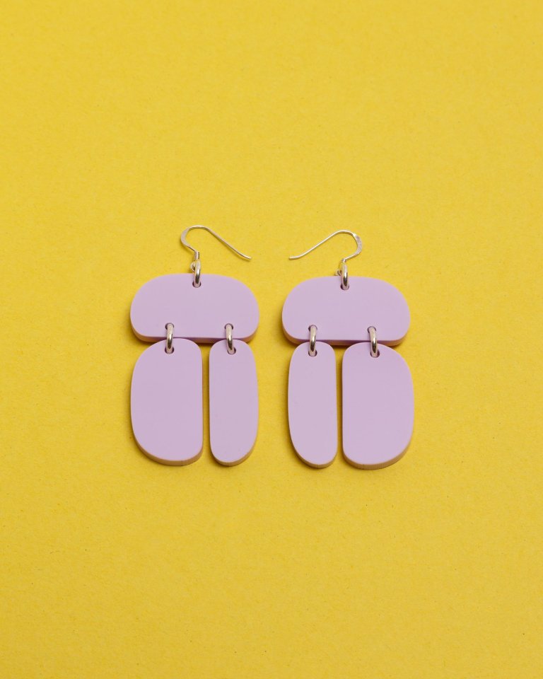  mauve earrings