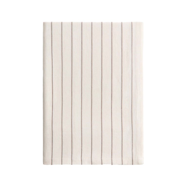 Striped tablecloth