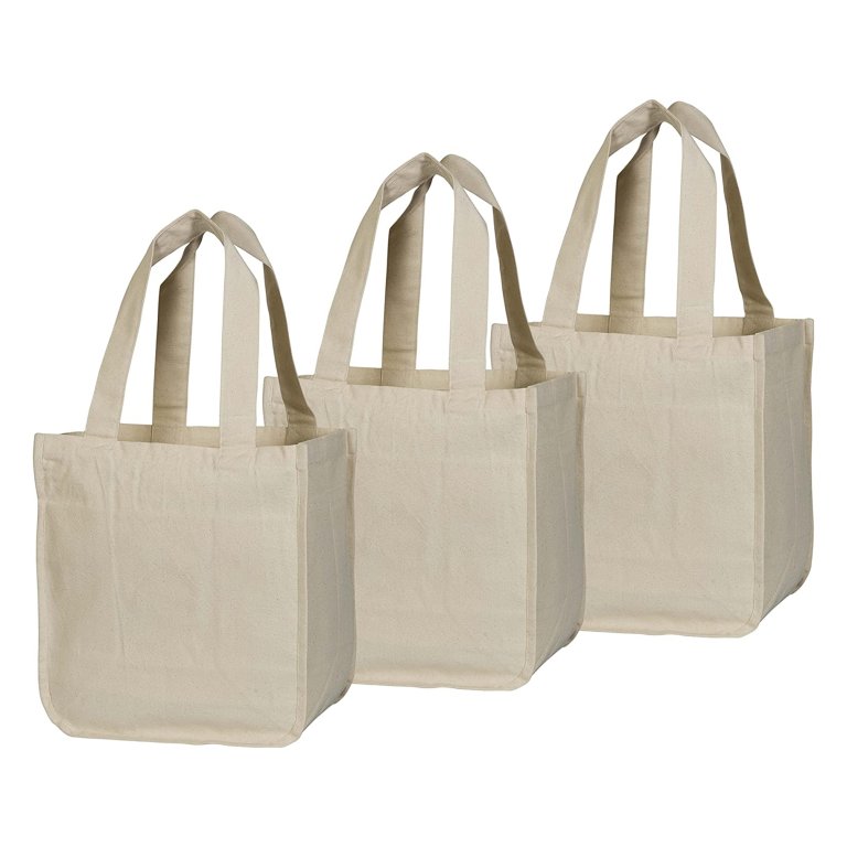  Organic Cotton Mart Store Canvas Grocery Bag Domino