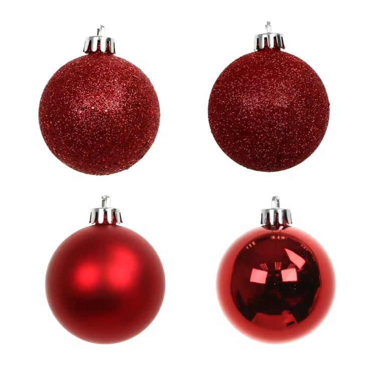  red ornaments