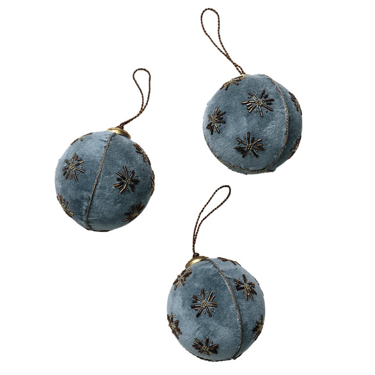  velvet ornaments