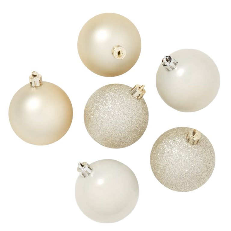  white ornaments
