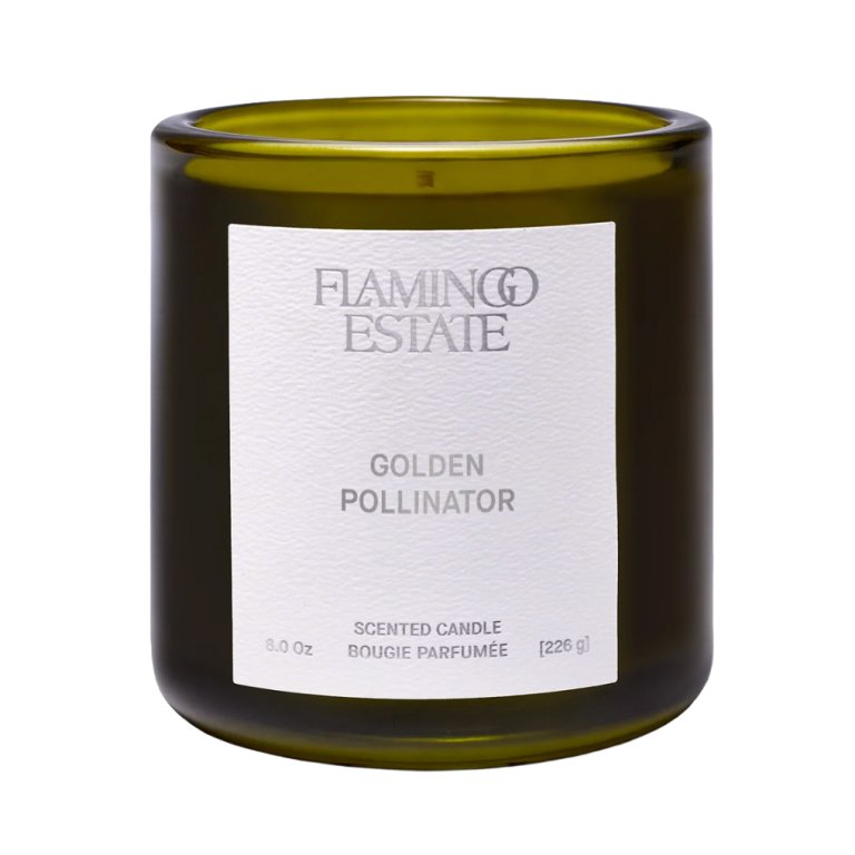 golden pollinator candle