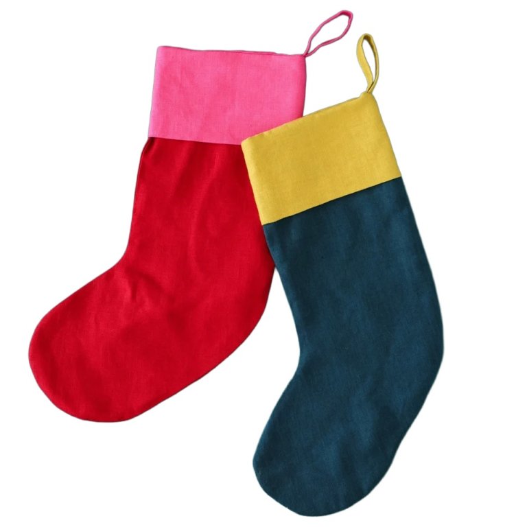  color-blocked solid stockings