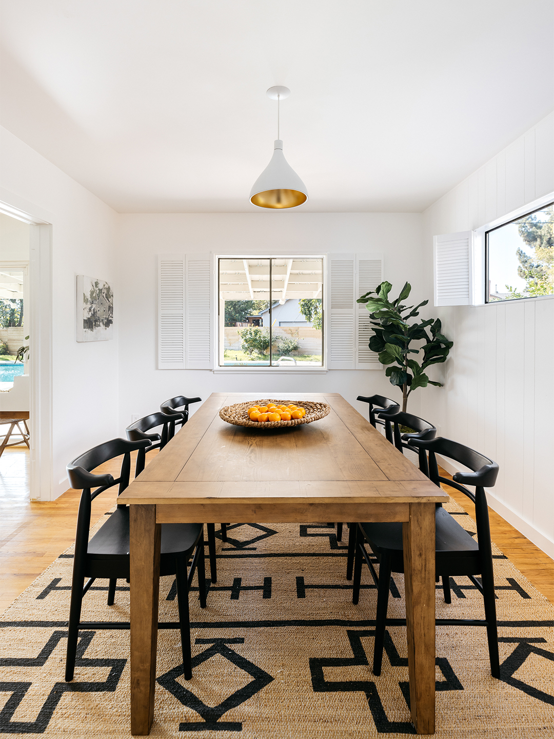 modern wood dining tale