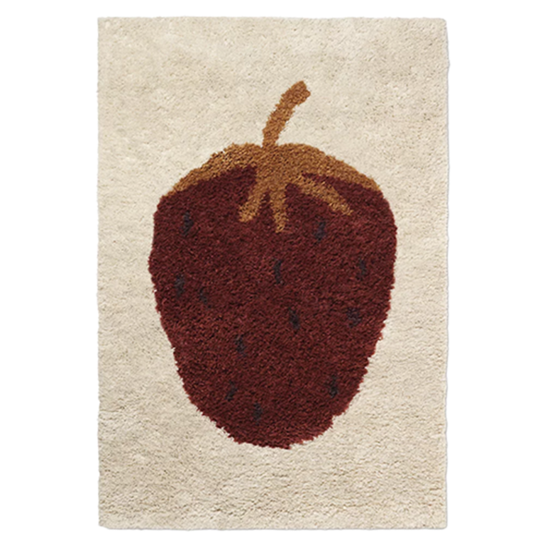 strawberry rug