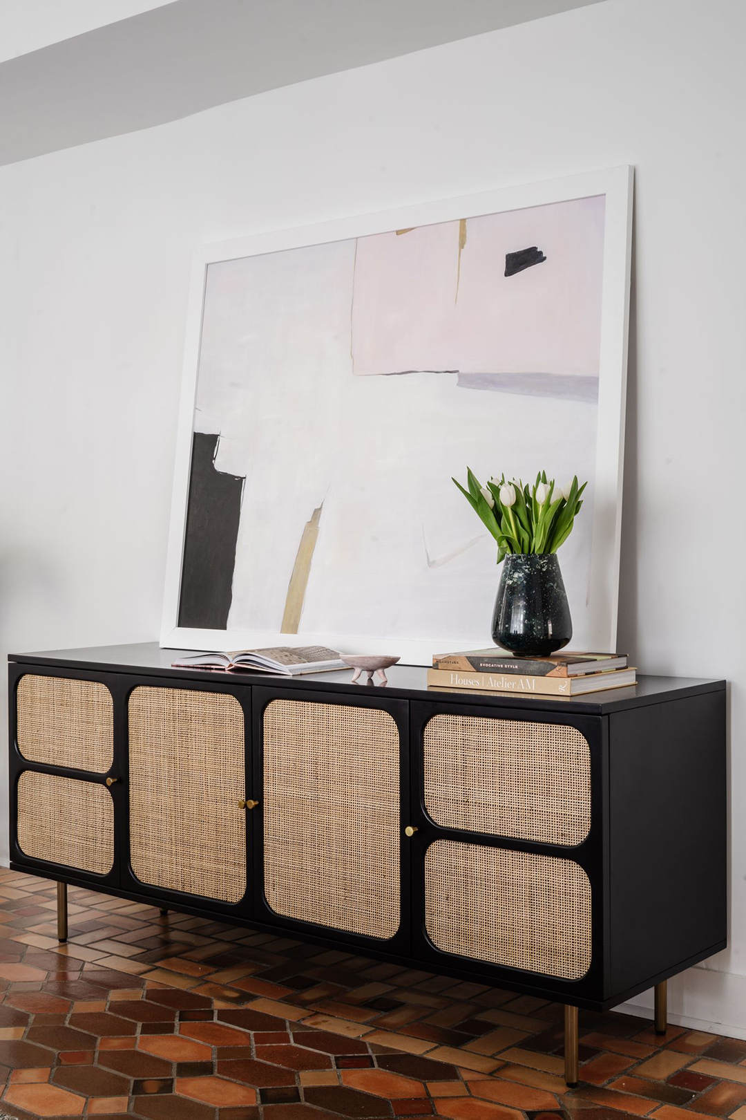 cane door credenza