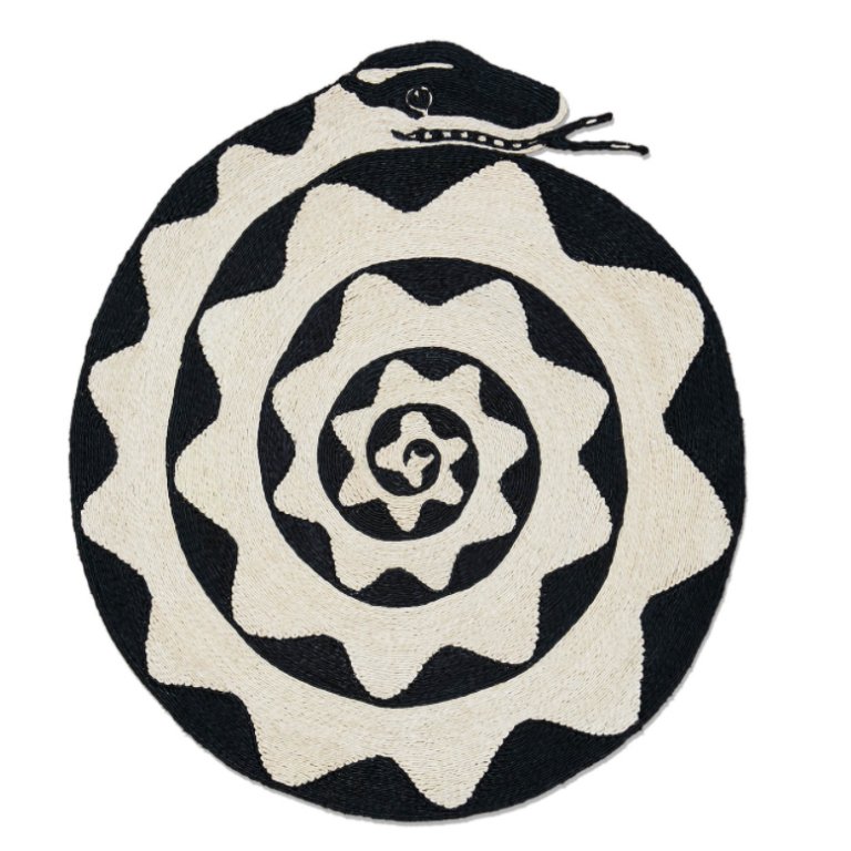  spiral snake rug