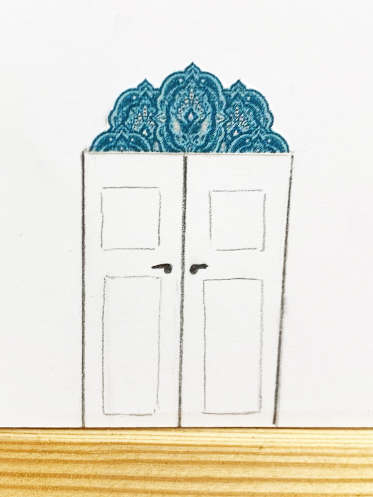 drawing of a door