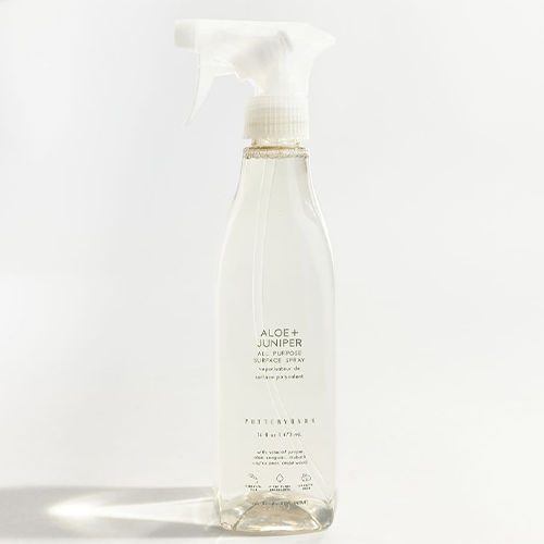  Clear Plastic Spray Bottle with Green Font