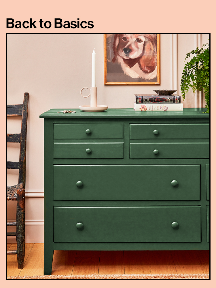 refinished green dresser Large vintage dresser, plum frame, faux malachite inserts, brass hardw –  Fabio Verdiani Designs